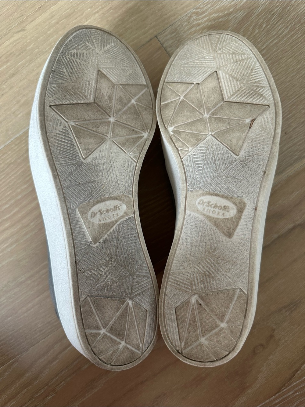 Dr Scholls White Gray Suede Platform Sneakers Loafers Shoes Women’s Size 6.5 - Picture 7 of 10